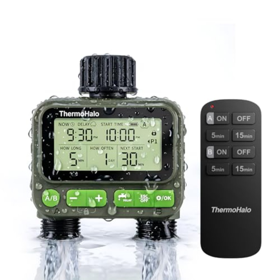 Timer Dual Outlet - Smart Sprinkler Timer for Lawn Yard