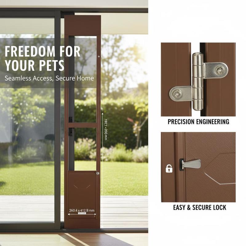 Dog Door for Sliding Glass Doo - Glass Door Hinge avis et prix