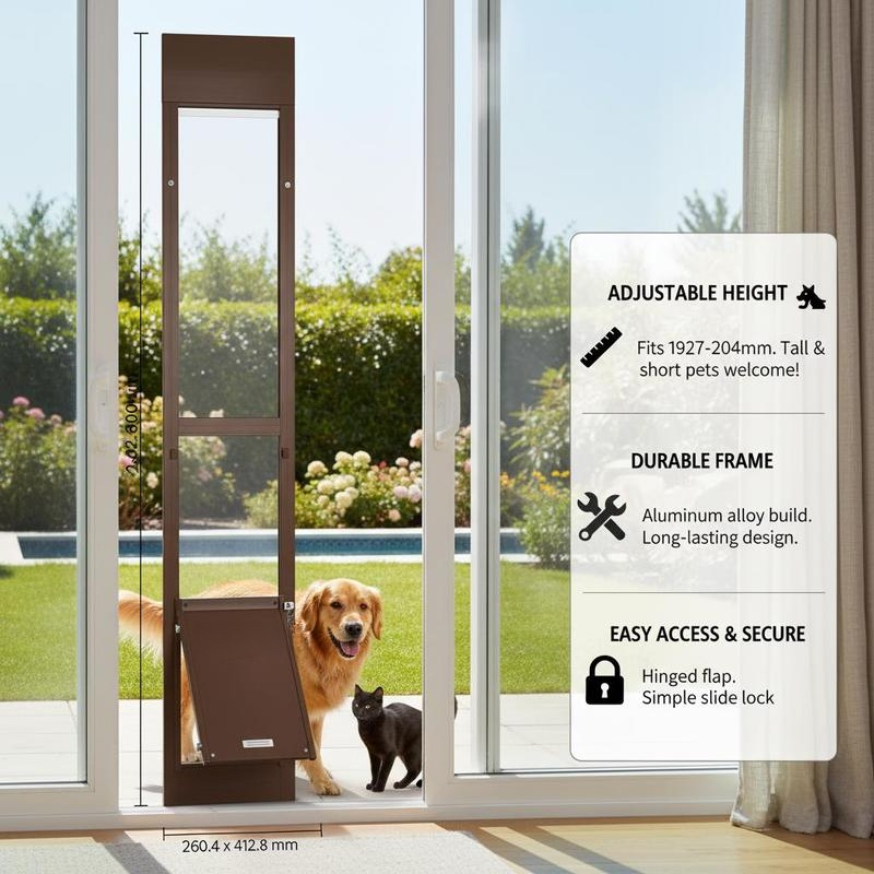 Dog Door for Sliding Glass Doo - Glass Door Hinge avis et prix