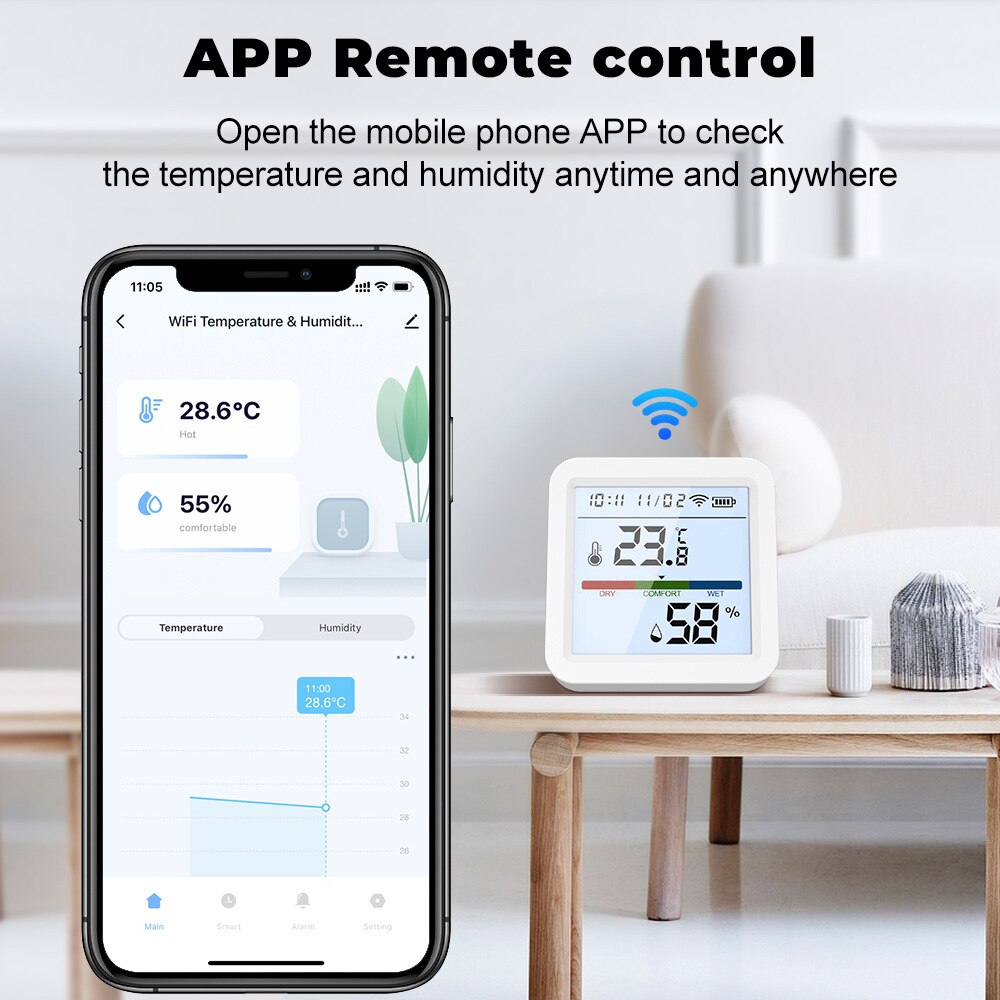 Tuya New WiFi Temperature Humi - Digital Hygrometer Probe avis et prix
