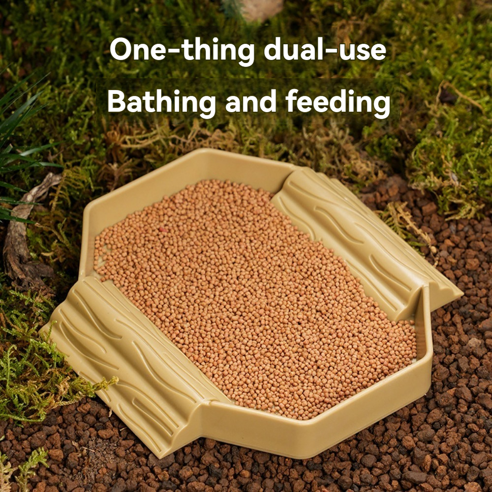 Yellow edge turtle bath basin  - Water Dish Reptile avis et prix