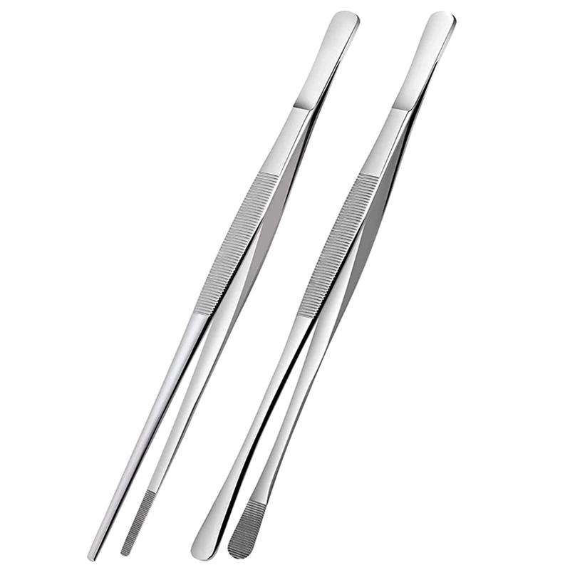 2Pcs 12-Inch Kitchen Cooking T - Feeding Tong Stainless avis et prix