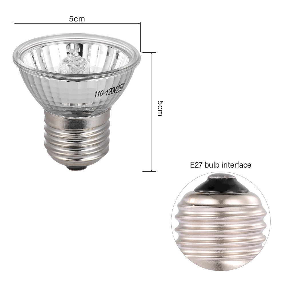25W Halogen Heat Lamp UVA UVB  - Basking Bulb Halogen avis et prix