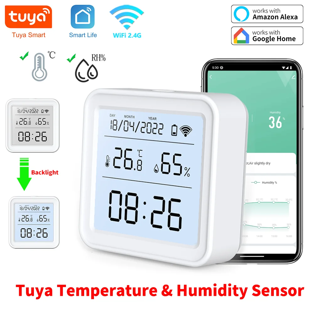Tuya New WiFi Temperature Humi - Digital Hygrometer Probe avis et prix