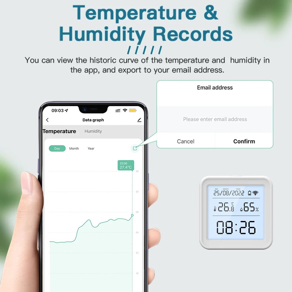 Tuya New WiFi Temperature Humi - Digital Hygrometer Probe avis et prix