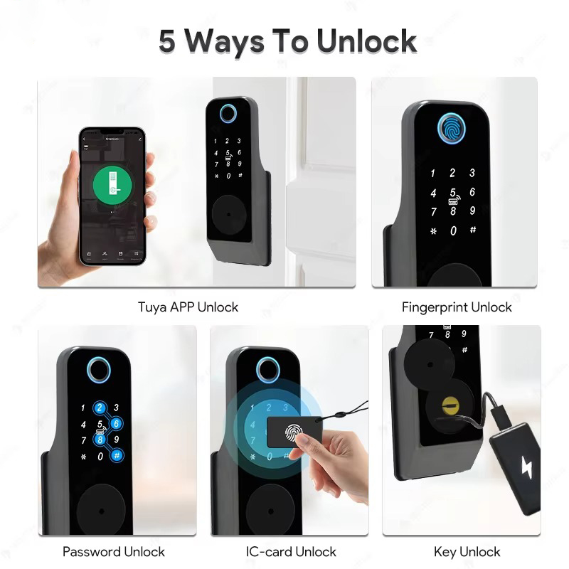Waterproof Fingerprint Lock Tu - Glass Door Hinge avis et prix