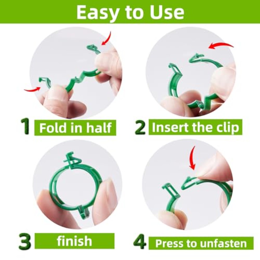 100 Pcs Plant Support Clips Pl - Vine Climbing Plastic avis et prix