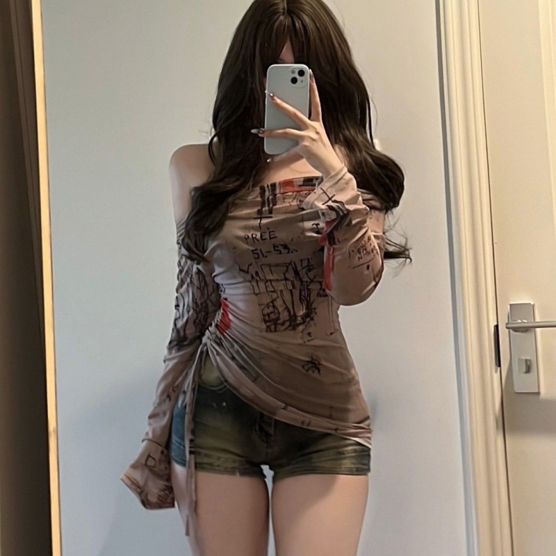 Long sleeved T-shirt spicy gir - Screen Top Mesh avis et prix
