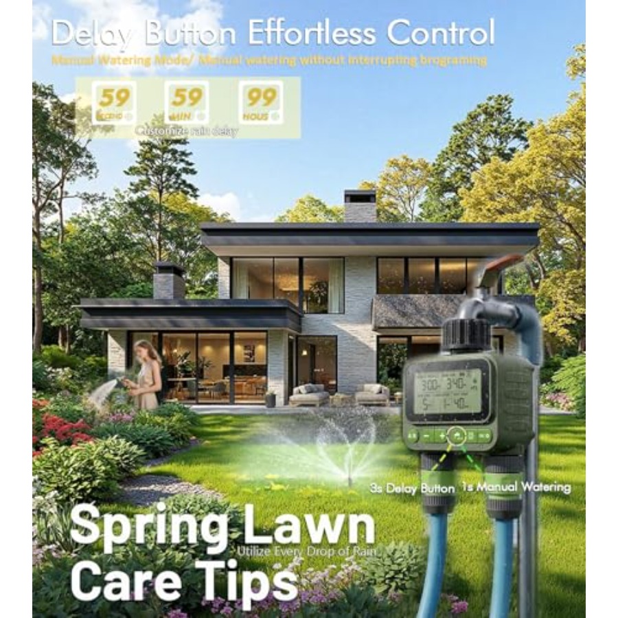 Smart Sprinkler Timer for Lawn - Timer Dual Outlet avis et prix