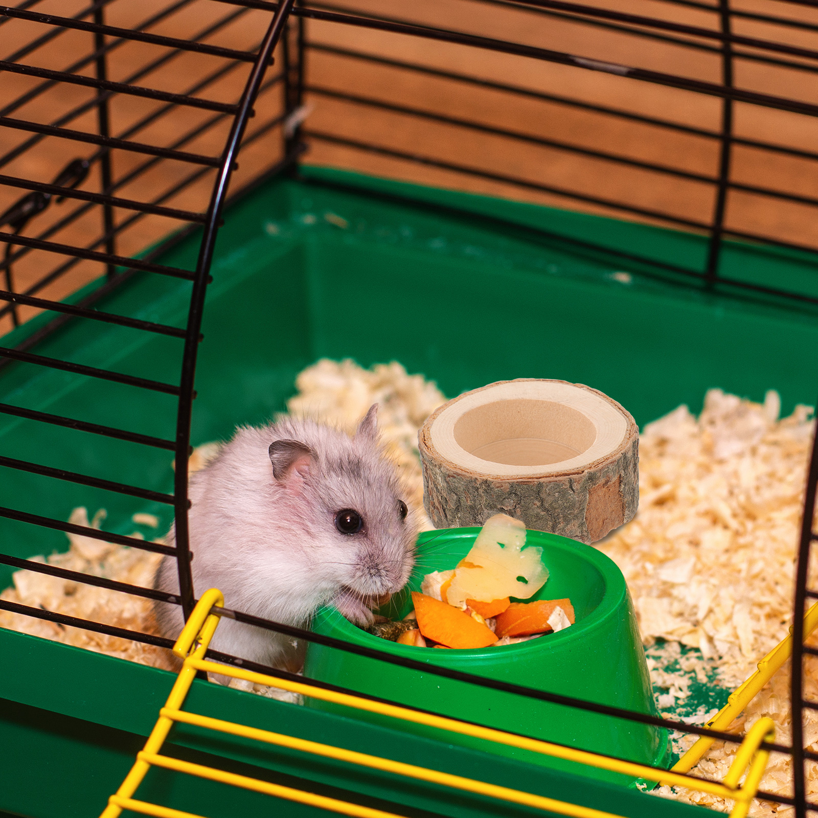 Hamster Food Bowl Wood Feeding - Water Dish Reptile avis et prix
