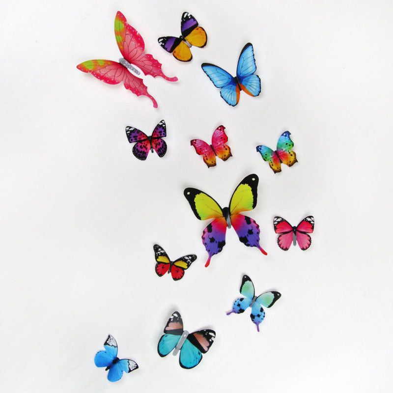 12Pcs 3D Butterfly Wall Sticke - Pvc Panel Background avis et prix