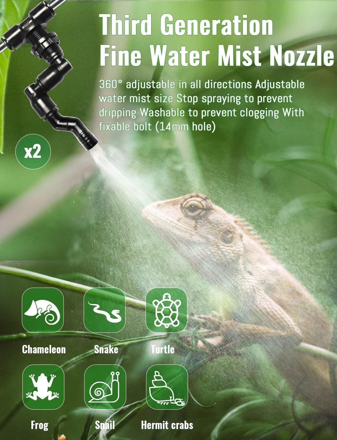 Automatic Rainforest Timing Sp - Misting Nozzle Reptile avis et prix