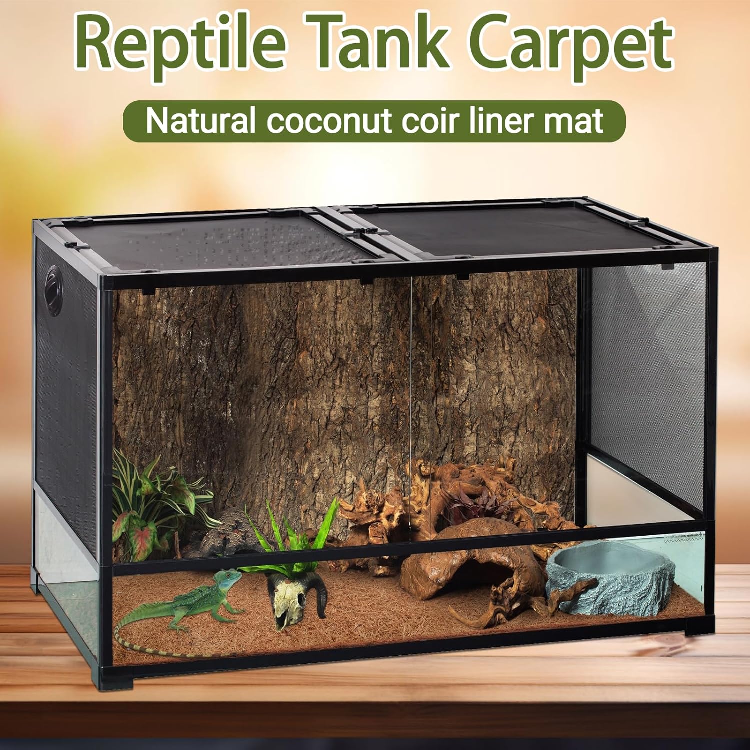 10 Pcs Reptile Carpet, 12x12 i - Substrate Coconut Fiber avis et prix