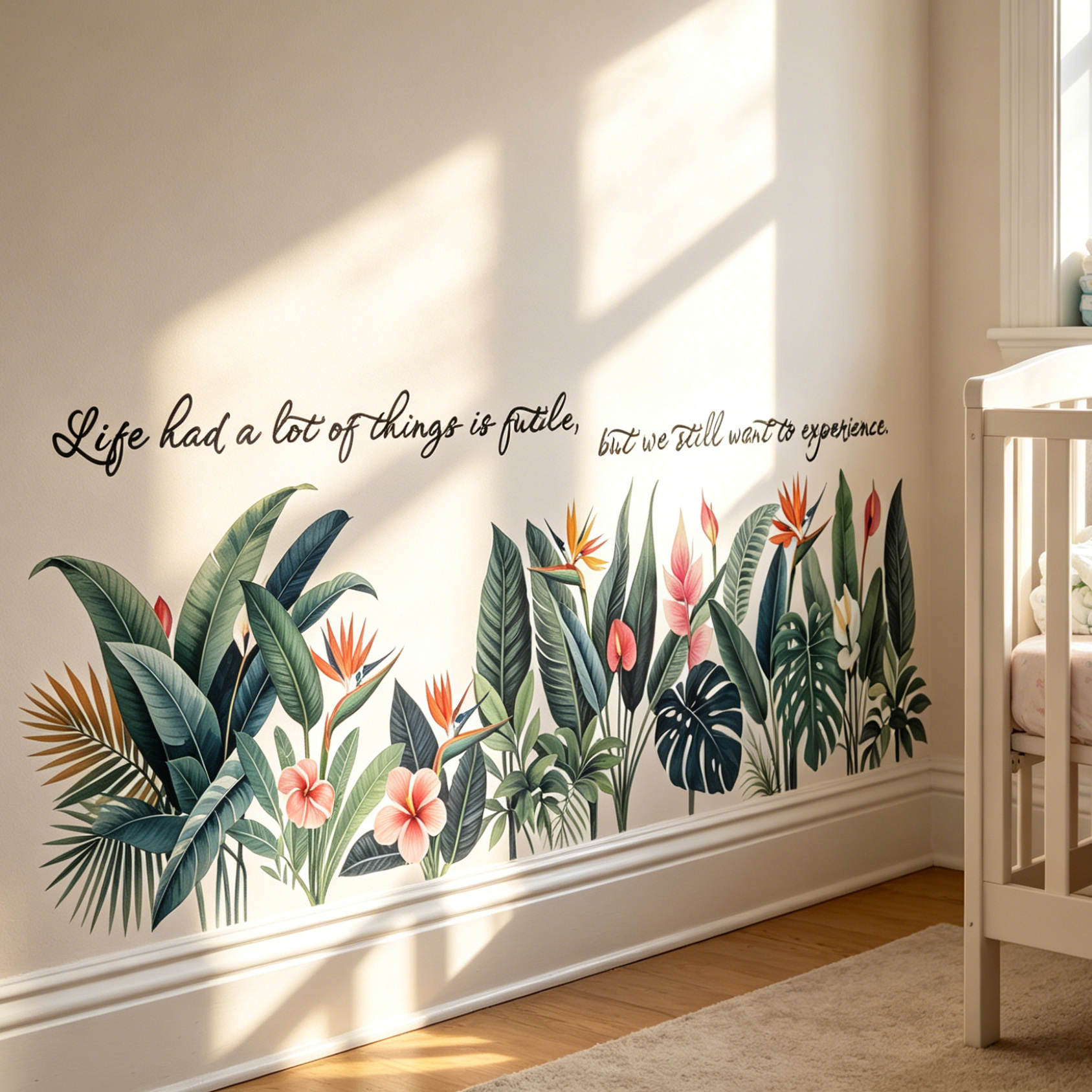 Tropical background wall stick - Pvc Panel Background avis et prix