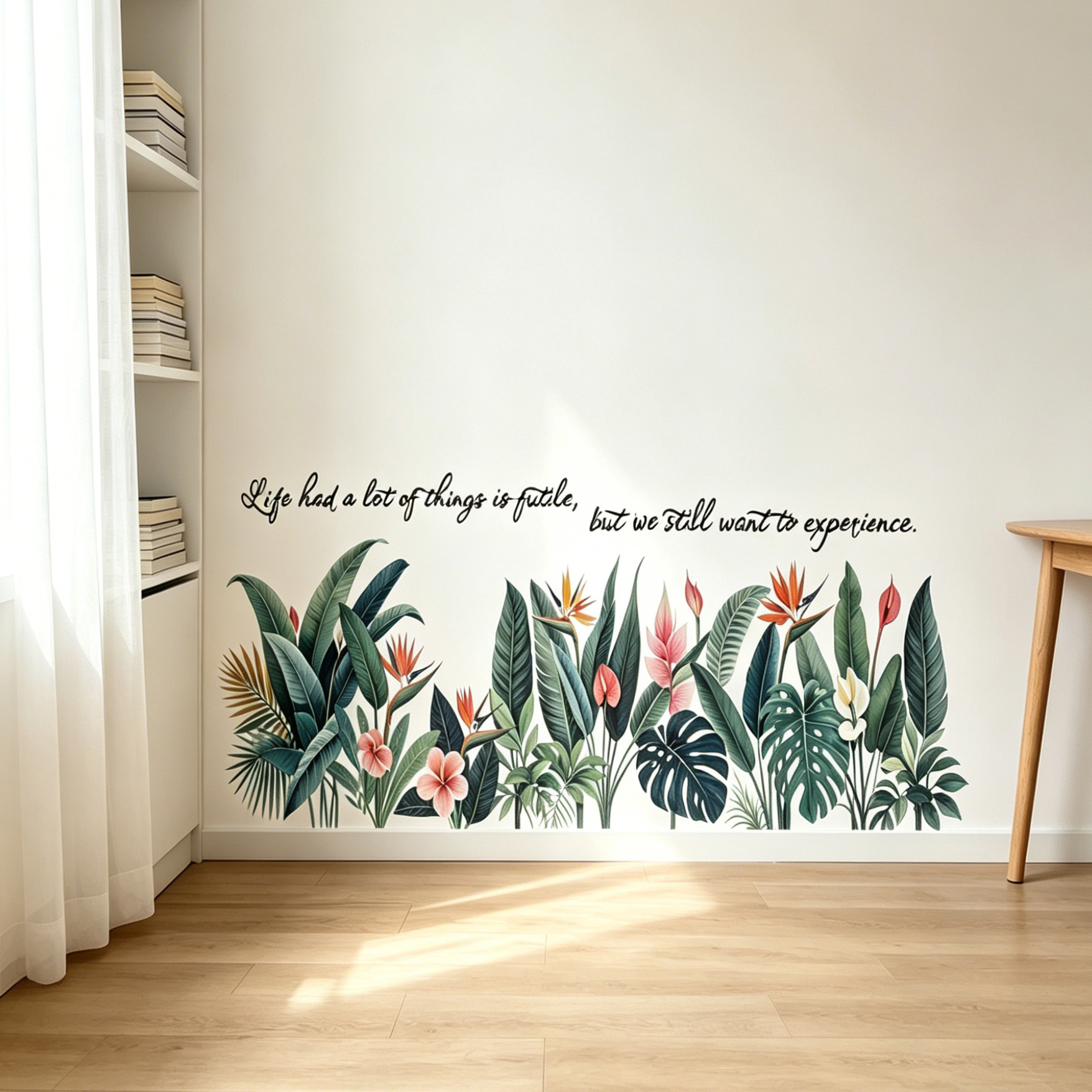 Tropical background wall stick - Pvc Panel Background avis et prix