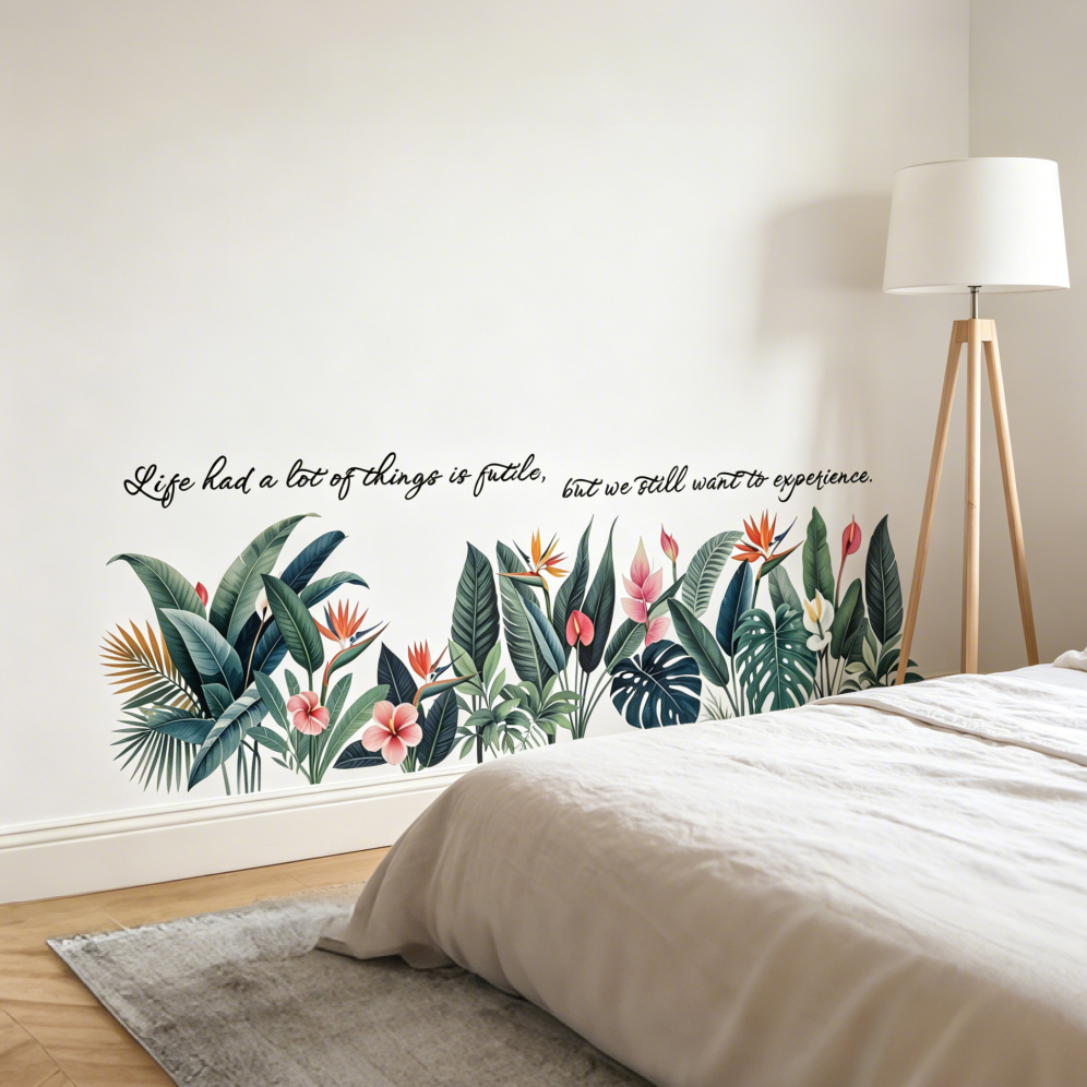 Tropical background wall stick - Pvc Panel Background avis et prix