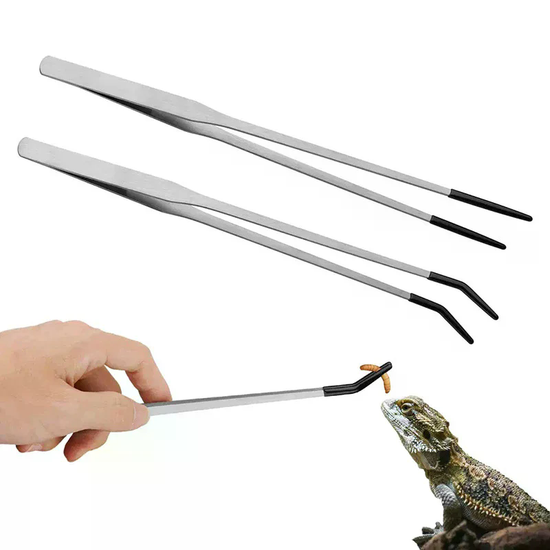 Straight and Curved Aquarium T - Feeding Tong Stainless avis et prix