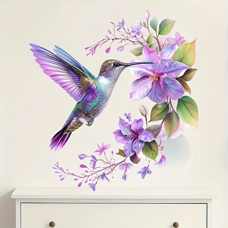 1 Purple Flower and Hummingbir - Pvc Panel Background avis et prix
