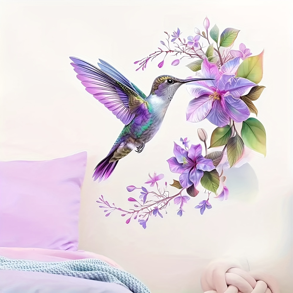 1 Purple Flower and Hummingbir - Pvc Panel Background avis et prix