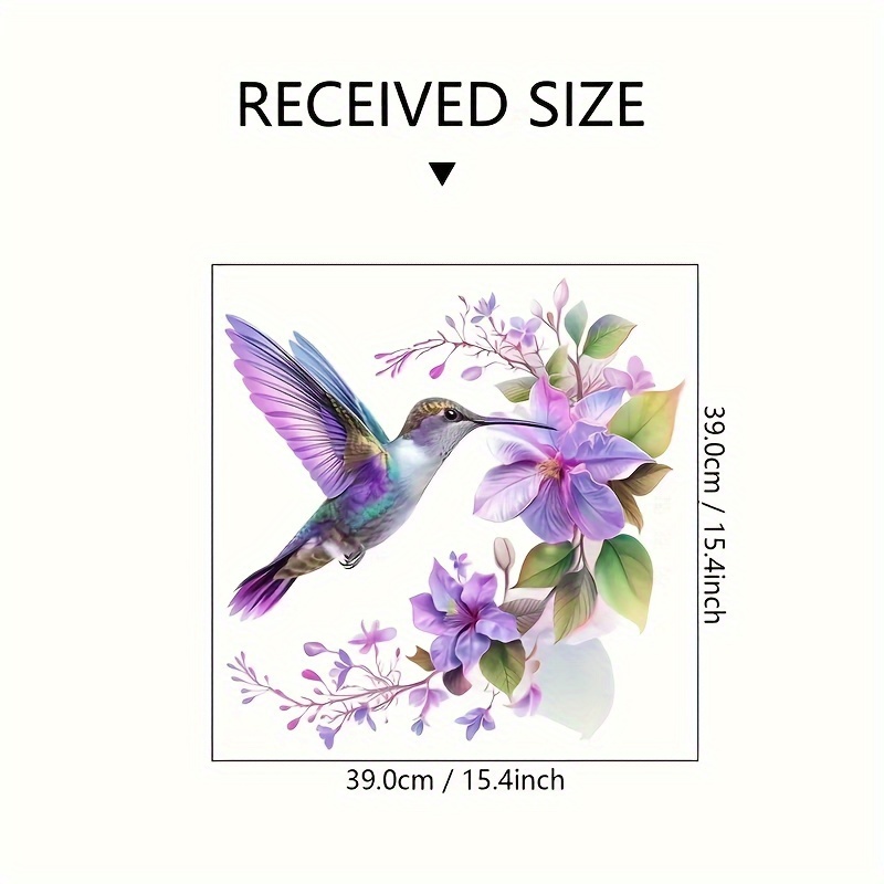 1 Purple Flower and Hummingbir - Pvc Panel Background avis et prix
