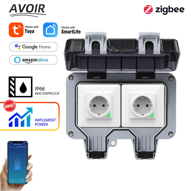 Avoir Tuya Zigbee Electrical S - Timer Dual Outlet avis et prix
