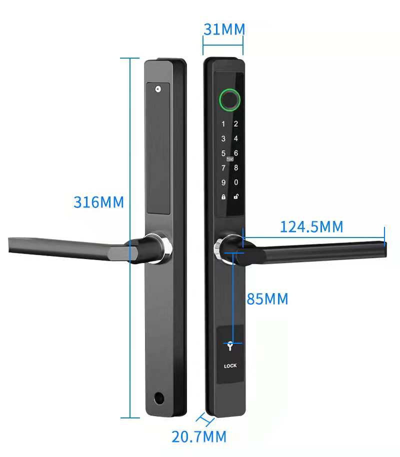 ZHDCOOKEY Biometric Digital Do - Glass Door Hinge avis et prix