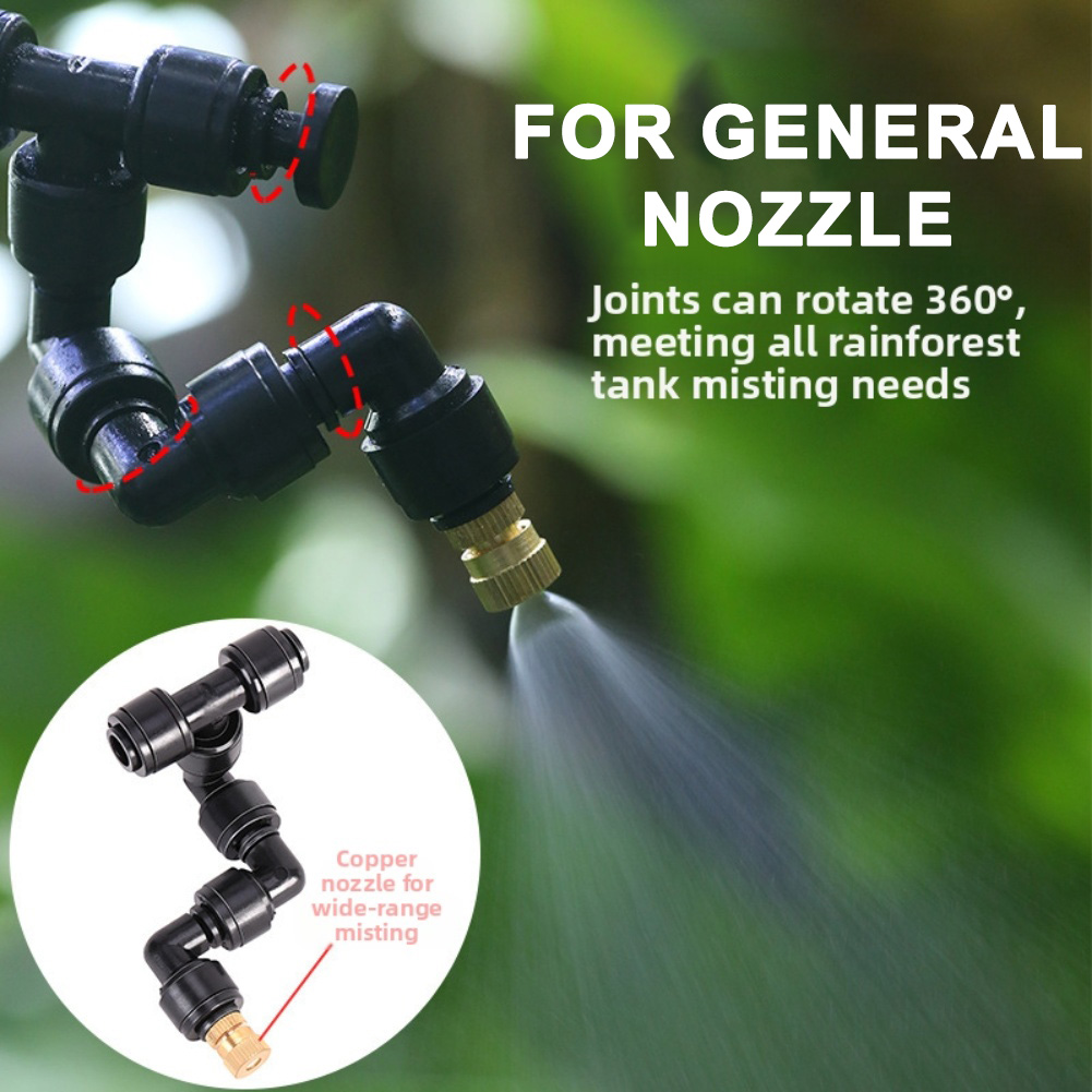 2 PCS Black Atomizing Nozzle 3 - Misting Nozzle Reptile avis et prix