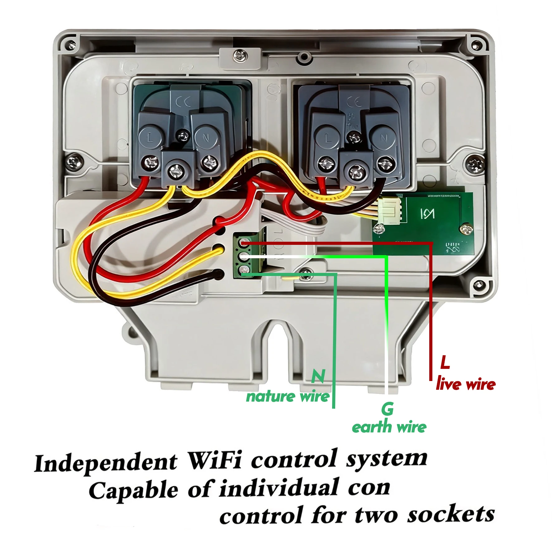 Tuya Waterproof Electrical Wal - Timer Dual Outlet avis et prix