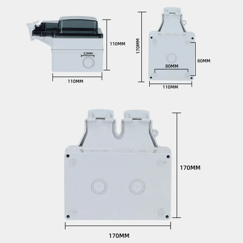 Tuya Waterproof Electrical Wal - Timer Dual Outlet avis et prix