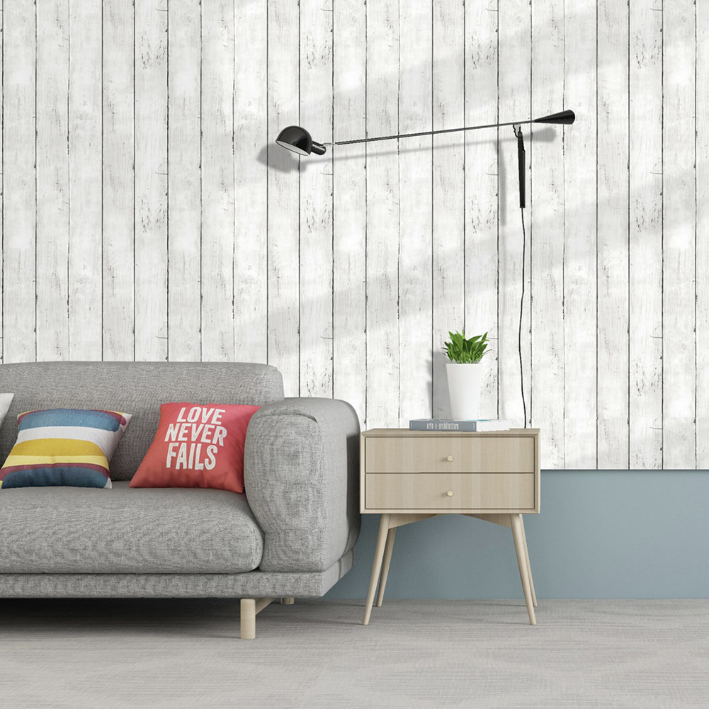 Retro Style White Wood Grain M - Pvc Panel Background avis et prix