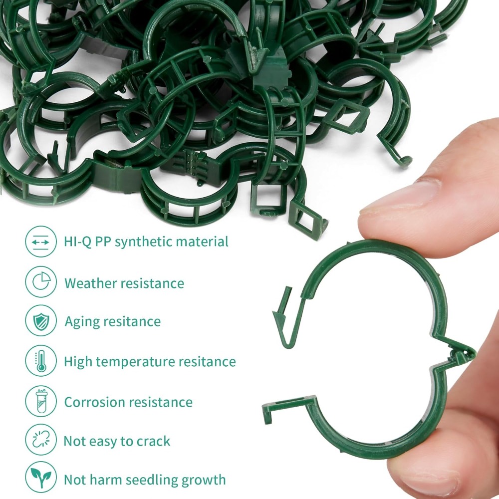 100 Pcs Plant Support Clips fo - Vine Climbing Plastic avis et prix
