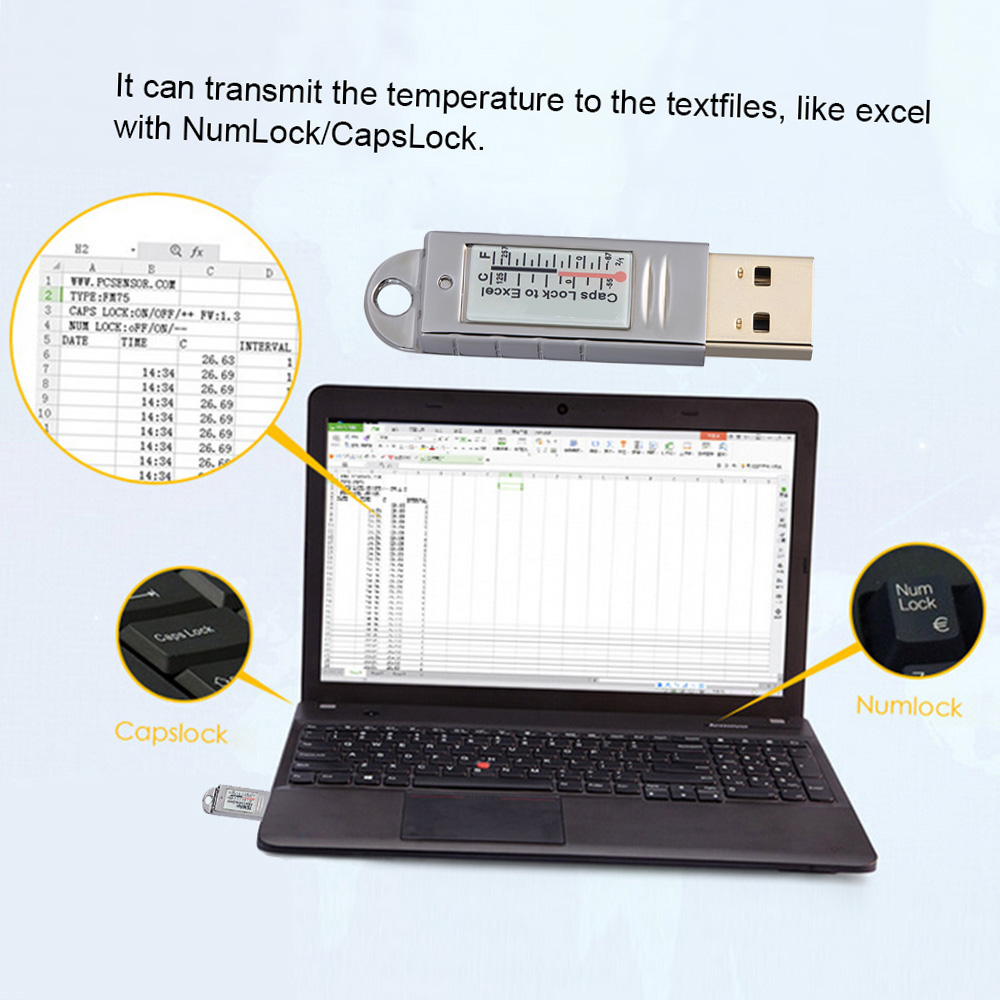 PCsensor USB Thermometer Hygro - Digital Hygrometer Probe avis et prix