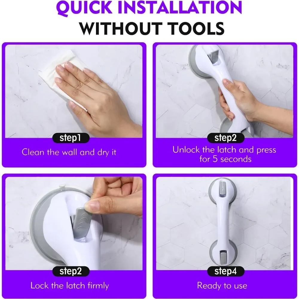 New Nail Free Suction Cup Armr - Glass Door Hinge avis et prix