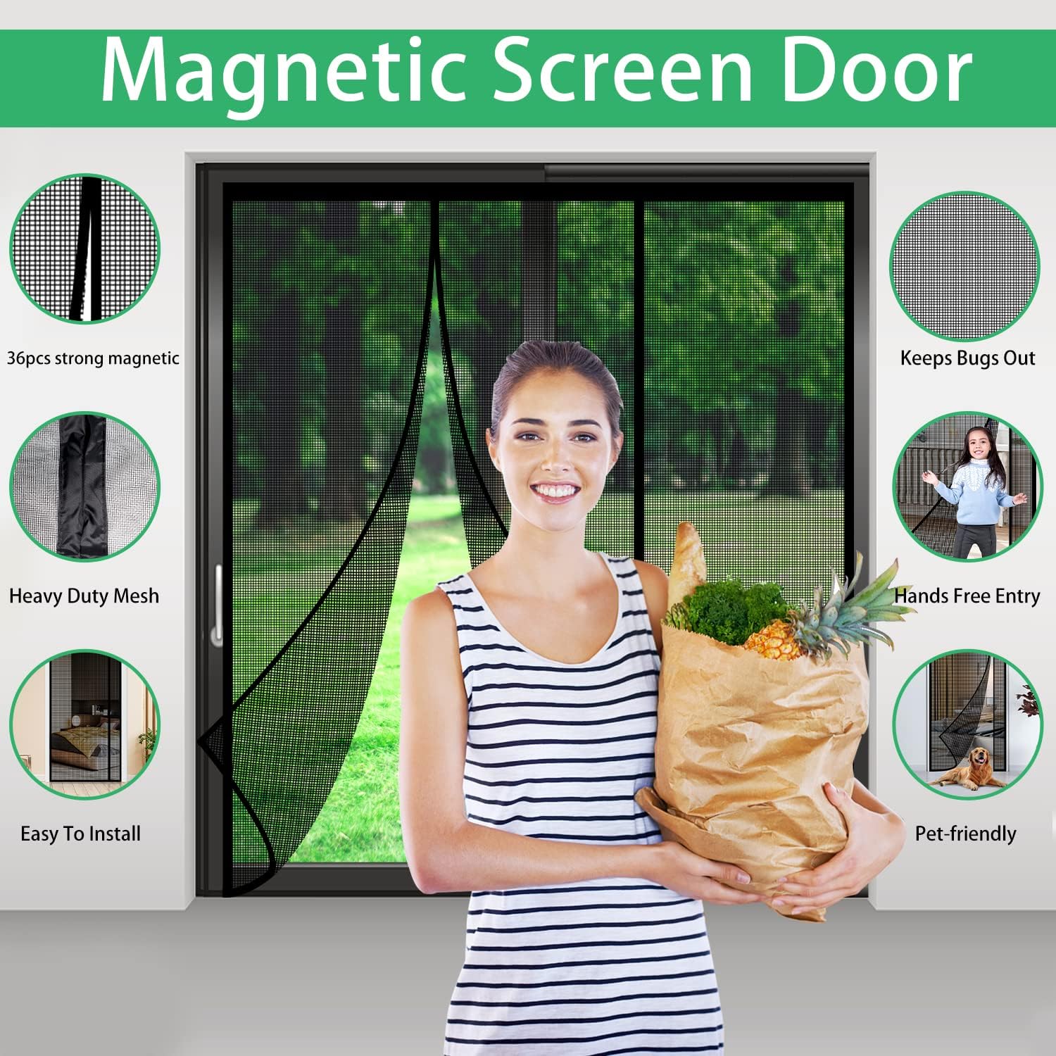 Fiberglass Magnetic Screen Doo - Screen Top Mesh avis et prix