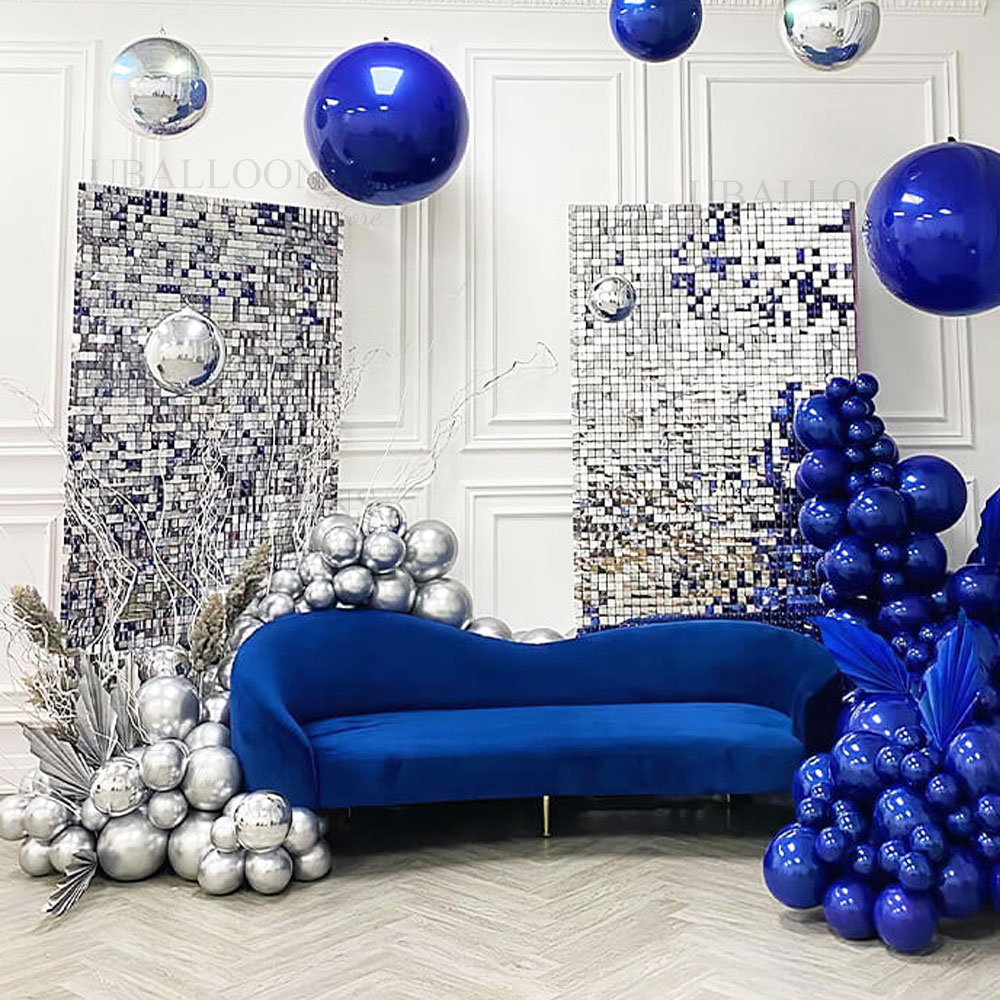 Silver Sequin Wall Backdrop Pa - Pvc Panel Background avis et prix